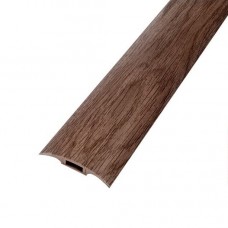 Порог Идеал с монтажным каналом (с дюбель-гвоздями) 42мм 1.6м Идеал 205/Дуб капучино, РФ