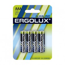 Батарейка Ergolux LR03 Alkaline 1.5В (4шт в упак), Китай