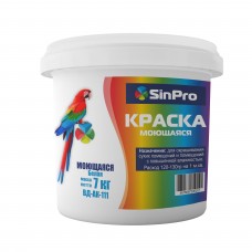 Краска SinPro ВД-АК-111 Моющая белая 7 кг, Беларусь