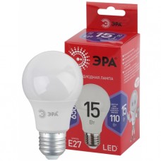 Лампа светодиодная ЭРА LED A60-15W-865-E27 R, груша, Китай