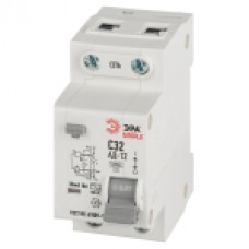 Авт. выкл. диф. тока ЭРА D12E2C32AC30 SIMPLE 4,5кА АД-12 электронное 1P+N С32 30мА тип АС, Кит