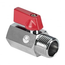 Кран шаровой Valfex MINI ВР1/2"хНР1/2" НИКЕЛИРОВАННЫЙ, Китай