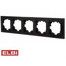 Рамка EL-BI 5-я Vega чёрный матовый 510-014800-250, Турция