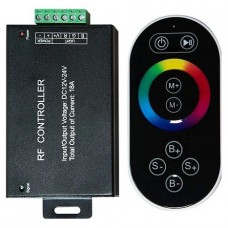 Контроллер для светодиодной ленты с П/У черный, 18А12-24V, LD55 21557, Китай