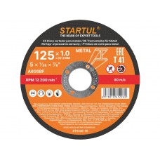 Круг отрезной STARTUL STANDART 125х1.0x22.2 мм для металла ST5125-10, Китай