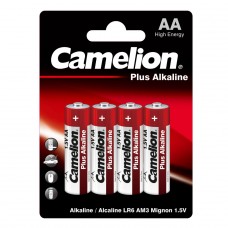 Батарейка Camelion LR6 Plus Alkaline 1.5В (4 шт в упак), Китай