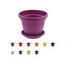 Кашпо с поддоном Gerber (Гербера) d-25 cм, DRINA, арт.10185, Сербия