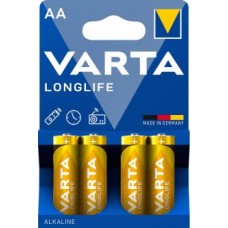 Комплект батареек VARTA LONGLIFE LR6 AA B4, Германия