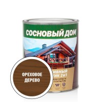 Пропитка Сосновый дом декоративно-защитный состав 2,7л ореховое дерево, Россия