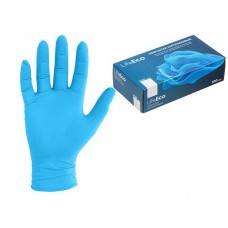Перчатки нитриловые LifeEco, р-р M, синие, уп.100 шт. (мин. риски), Китай
