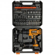 Дрель-шуруповерт PARTISAN аккумуляторная AD-12.14B + набор оснастки, Китай