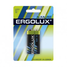 Батарейка Ergolux 6LR61 Alkaline 1.5В, Китай