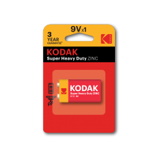 Батарейка солевая Kodak 6F22-1BL EXTRA HEAVY DUTY [K9VHZ-1B] (10/50/7200), Китай