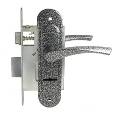Замок врезной с/руч Птимаш ЗВ9-4.07 (ЗВ9-0623) с пружиной серебро, Россия