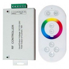 Контроллер для светодиодной ленты с П/У белый, 18А12-24V, LD56 21558, Китай