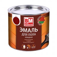 Эмаль для пола BAUMASTER, красно-коричневая, 1,8кг, РФ