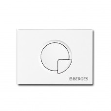 Кнопка для инсталляции Berges NOVUM R4 Soft Touch Белая, Турция