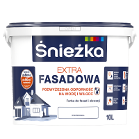 Краска фасадная Sniezka Extra Fasadowa, белый, 1л, Польша