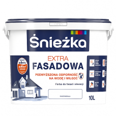 Краска фасадная Sniezka Extra Fasadowa, белый, 1л, Польша