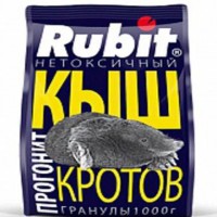 Репеллент КЫШ Rubit гранулы для отпугивания кротов 1кг, РФ