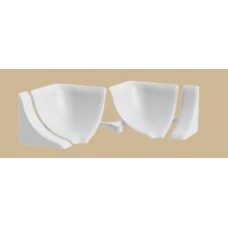 Набор комплектующих для галтели Идеал с мягкими краями 001 Белый (1 набор во флоупак), Россия