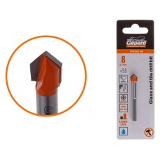 Сверло по кафелю/стеклу GEPARD 8x58 мм трехгр. хвостовик GP2082-08, Китай