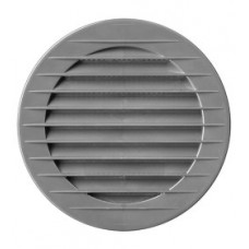 Решетка АirRoxy вентиляционная с сеткой круглая для отв Ø125мм, вн Ø148мм, пластик, серый, Польша