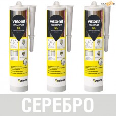 Герметик Vetonit comfort sil силиконовый 03 серебро 280 мл 1027426, Россия