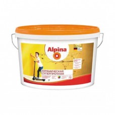 Краска ВД-АК Alpina Керамическая суперпрочная База1, белая, 10л / 12,7кг, Беларусь
