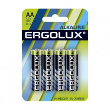 Батарейка Ergolux LR6 Alkaline 1.5В (4шт в упак), Китай