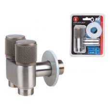 Кран вентильный угловой AV Engineering 1/2" нар. Х 1/2" нар. Х 1/2" нар. Установочный  арт.AVE258001, Китай