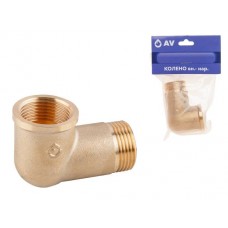 Колено 1/2" вн.-нар. AV Engineering (инд.упак.) арт.AVE307001, Китай