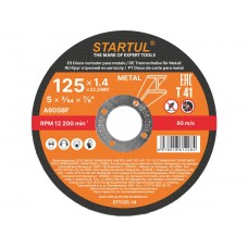 Круг отрезной STARTUL STANDART 125х1.4x22.2 мм для металла ST5125-14, Китай