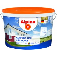 Краска ВД-АК Alpina Долговечная фасадная База 1, белая, 10л/15,6кг, РБ