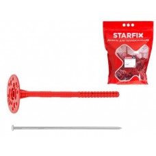 Дюбель для теплоизоляции STARFIX 10х220 мм с метал. гвоздем (30шт/дой-пак) арт.SMD5-61288-30, РФ