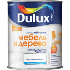 Краска DULUX Мебель и Дерево 2л белая BW 5327300, Россия