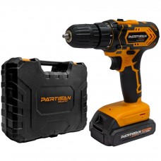 Дрель-шуруповерт PARTISAN аккумуляторная AD-18.21B + набор оснастки, Китай