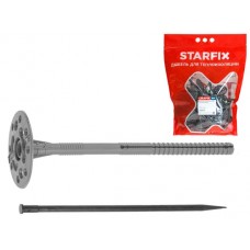 Дюбель для теплоизоляции STARFIX 10х180 мм с пласт. гвоздем (30шт/дой-пак) арт.SMD5-29045-30, РФ