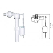 Поплавочный клапан боковой подачи воды, 1/2, пл. резьба, AV Engineering, арт.AVE129704, Турция