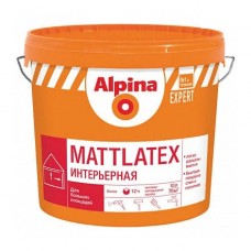 Краска ВД-АК Alpina EXPERT Mattlatex (Альпина ЭКСПЕРТ Маттлатекс база 1), белая, 10 л / 16,2 кг., Беларусь