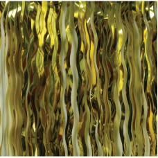 Дождик YY77011-13 золото голография волнистый 48*90см, Китай