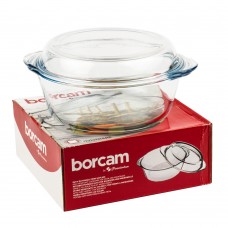 Кастрюля Borcam с крышкой 2,1 л, круглая 59003 1017138, Турция