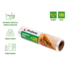 Пакеты для бутербродов PERFECTO LINEA 100 шт., арт.46-251710, Китай