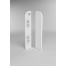 Заглушка торцевая Comfort для плинтуса Классик 80мм (1пар. флоупак) Белый 001, Армения