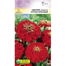 Цинния изящная Кураж красный 0.3г, Германия