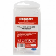 Флюс-гель для пайки REXANT АКТИВНЫЙ, техно-шприц, 12мл, РФ