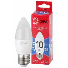 Лампа светодиодная ЭРА LED В35-10W-865-E27 R свеча, 10Вт, холодный свет, Китай