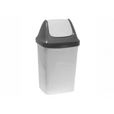 Контейнер для мусора IDEA СВИНГ 25л (мраморный), арт.М2463, Россия