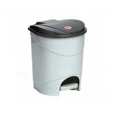 Контейнер для мусора с педалью 11л (мраморный), арт.М2891, РФ