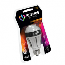 Лампа светодиод. димм.KOSMOS premiumLED10Вт A60 E27 230В,3000К, Китай